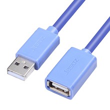 捷森 USB线USB延长线USB数据线加长线USB公对母无氧铜带编织屏蔽