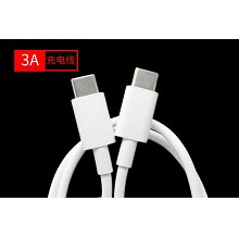 全新原装双头Type-c数据充电线USB-C 3A线大电流 pd快充小米